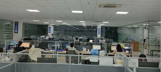Office area of new factory in Vietnam